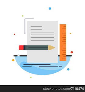 Code, coding, file, programming, script Flat Color Icon Vector