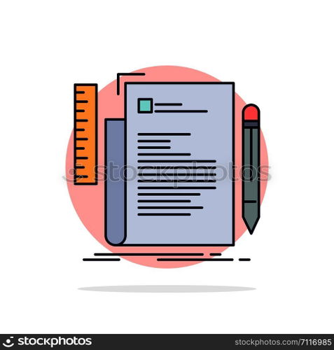 Code, coding, file, programming, script Flat Color Icon Vector