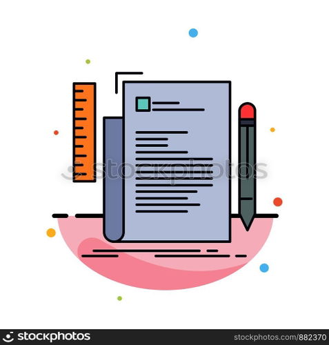 Code, coding, file, programming, script Flat Color Icon Vector