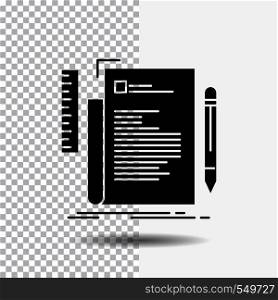 Code, coding, file, programming, script Glyph Icon on Transparent Background. Black Icon. Vector EPS10 Abstract Template background