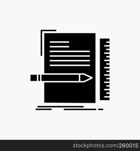 Code, coding, file, programming, script Glyph Icon. Vector isolated illustration
