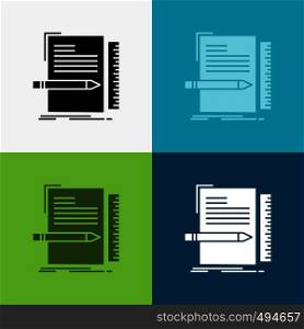 Code, coding, file, programming, script Icon Over Various Background. glyph style design, designed for web and app. Eps 10 vector illustration. Vector EPS10 Abstract Template background