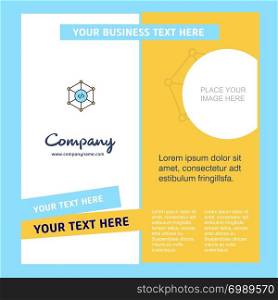 Code Company Brochure Template. Vector Busienss Template