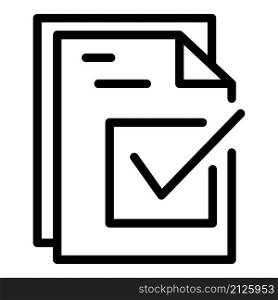 Code document icon outline vector. Two factor verification. Step login. Code document icon outline vector. Two factor verification