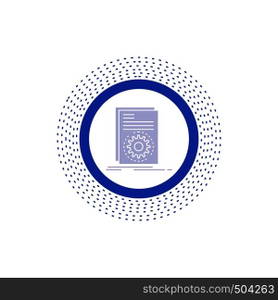 Code, executable, file, running, script Glyph Icon. Vector isolated illustration. Vector EPS10 Abstract Template background