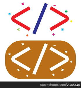 code icon vector design symbol templates
