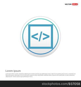 code icon - white circle button