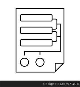 Code Map Icon. Outline Simple Design. Vector Illustration.