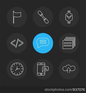 code , message , watch , seo , technology , internet , flags , computer , icon, vector, design, flat, collection, style, creative, icons , ui , user interface , cart , shopping , online ,