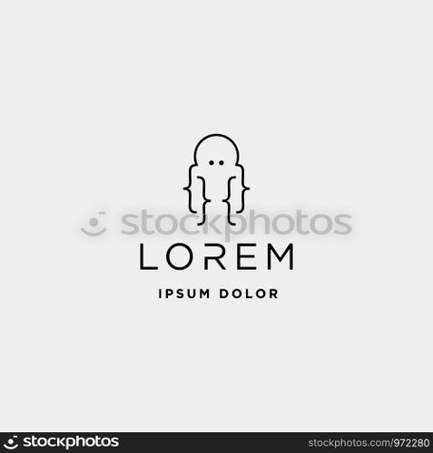 code octopus logo design ocean coding line. code octopus logo design ocean coding technology