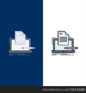 Coder, coding, computer, list, paper Flat Color Icon Vector