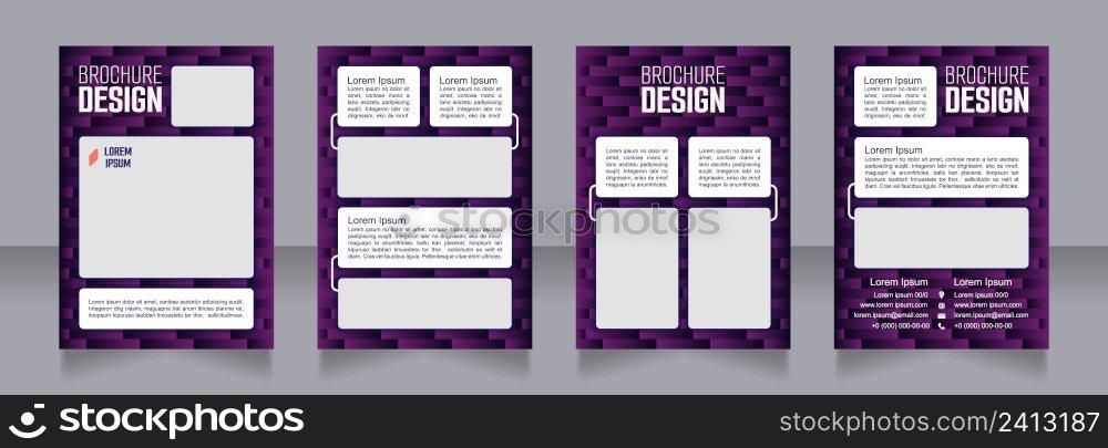 Coding and cybersecurity blank brochure design. Template set with copy space for text. Premade corporate reports collection. Editable 4 paper pages. Smooch Sans Light, Bold, Arial Regular fonts used. Coding and cybersecurity blank brochure design