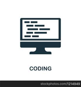 Coding icon. Creative element design from programmer icons collection. Pixel perfect Coding icon for web design, apps, software, print usage.. Coding icon. Creative element design from programmer icons collection. Pixel perfect Coding icon for web design, apps, software, print usage