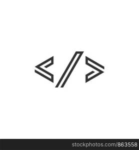Coding Logo Template Illustration Design. Vector EPS 10.