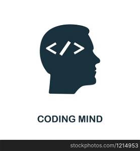 Coding Mind icon. Creative element design from programmer icons collection. Pixel perfect Coding Mind icon for web design, apps, software, print usage.. Coding Mind icon. Creative element design from programmer icons collection. Pixel perfect Coding Mind icon for web design, apps, software, print usage