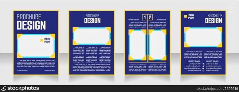 Coding school for kids blank brochure design. Template set with copy space for text. Premade corporate reports collection. Editable 4 paper pages. Smooch Sans Light, Bold, Arial Regular fonts used. Coding school for kids blank brochure design
