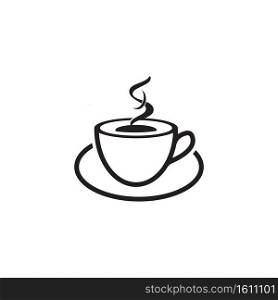 Cofee cup icon design illustration logo template