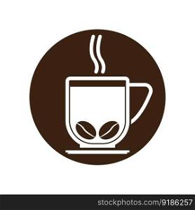 coffe cup icon vector illustration template design