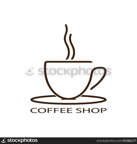 coffe cup icon vector illustration template design