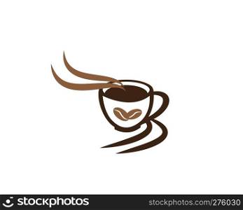Coffe cup logo template