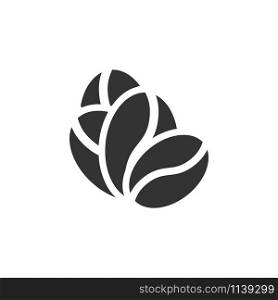 Coffee bean icon graphic design template vector isolated. Coffee bean icon graphic design template vector