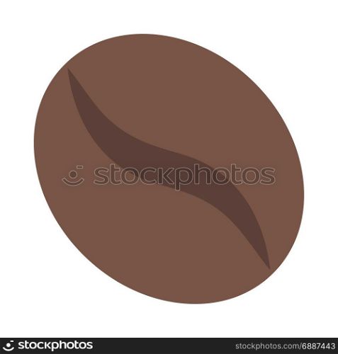coffee bean, icon on isolated background