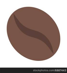 coffee bean, icon on isolated background