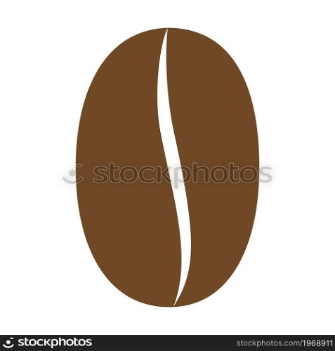 coffee bean icon vector illustration isolated on white background. coffee bean icon vector illustration isolated on white