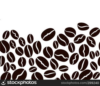 coffee bean icon vector illustration template