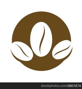 coffee bean icon vector illustration template