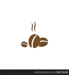 coffee bean icon vector illustration template