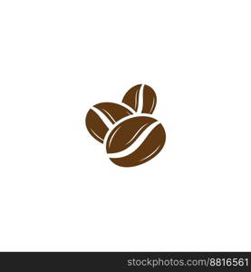 coffee bean icon vector illustration template