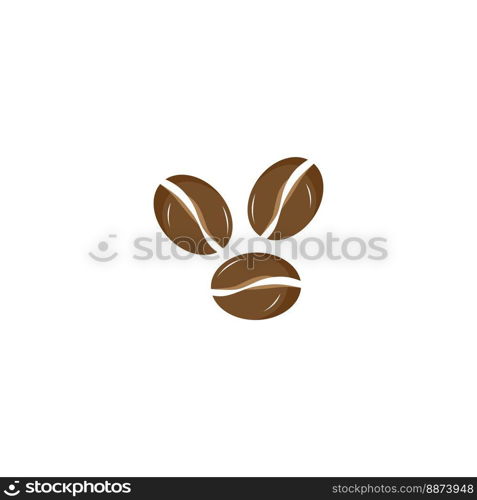 coffee bean icon vector illustration template