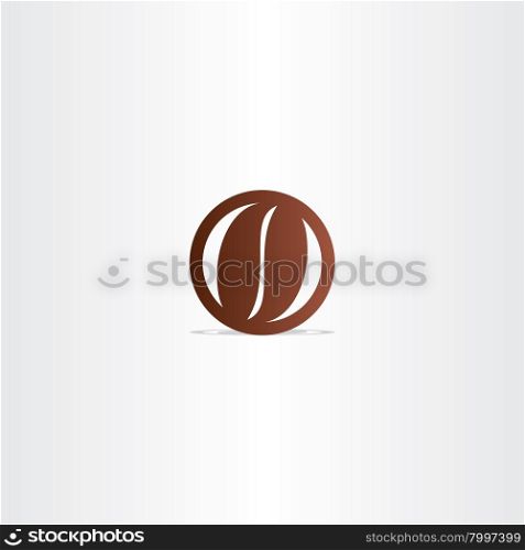 coffee bean vector icon design element emblem