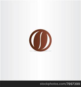coffee bean vector icon design element emblem