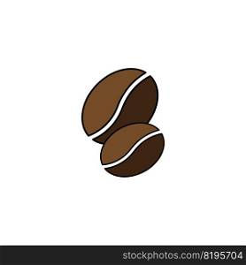 coffee bean vector icon illustration design logo template