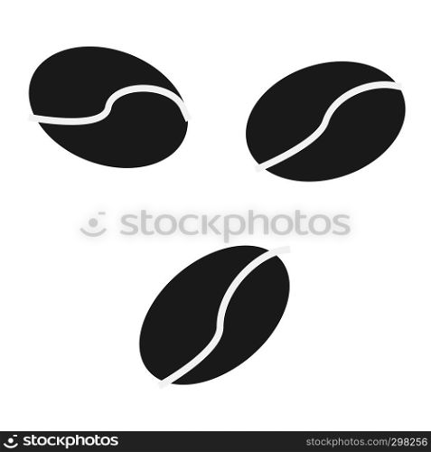 coffee beans icon on white background. flat style. coffee beans icon for your web site design, logo, app, UI. coffee symbol. coffee logo.
