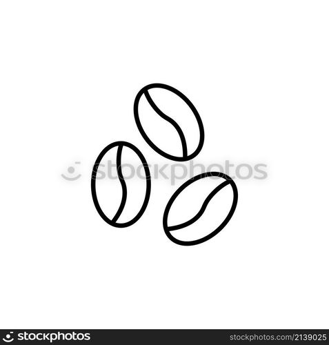 Coffee beans icon. Outline drawing. Drink logotype. Beverage sign. Simple design. Vector illustration. Stock image. EPS 10.. Coffee beans icon. Outline drawing. Drink logotype. Beverage sign. Simple design. Vector illustration. Stock image.