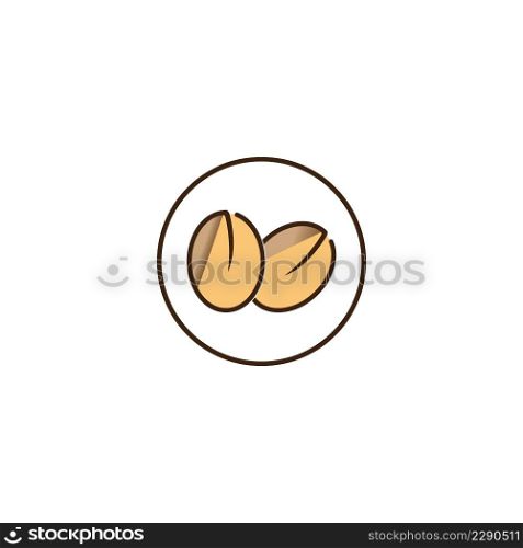coffee beans logo vector illustration design