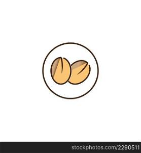 coffee beans logo vector illustration design