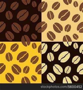 coffee beans seamless pattern background pattern vector illustration