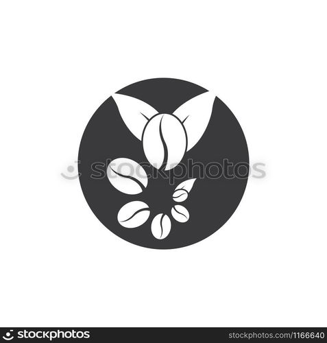 coffee beans template vector icon illustration design