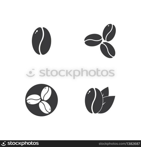 coffee beans template vector icon illustration design
