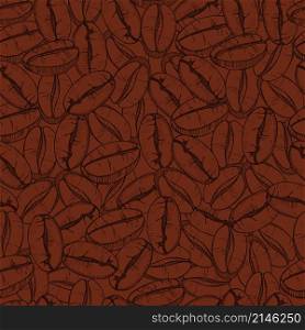 Coffee beans. Vector background. Coffee beans.