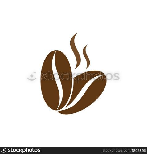 coffee been logo icon illustration design