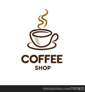 Coffee cup best for restaurant or coffee shop logo vector illustration