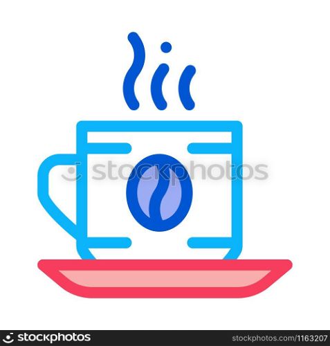 Coffee Cup Drink Icon Vector. Outline Coffee Cup Drink Sign. Isolated Contour Symbol Illustration. Coffee Cup Drink Icon Vector Outline Illustration
