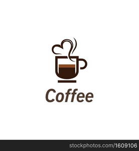 Coffee Cup drink logo image and vector creative design illustration