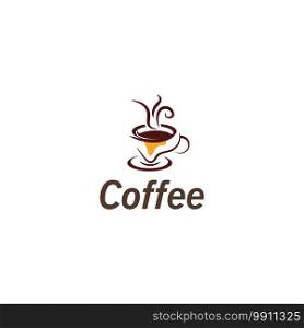 Coffee Cup drink logo image and vector creative design illustration