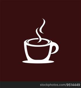 Coffee Cup icon And Symbol Vector Template Illustration